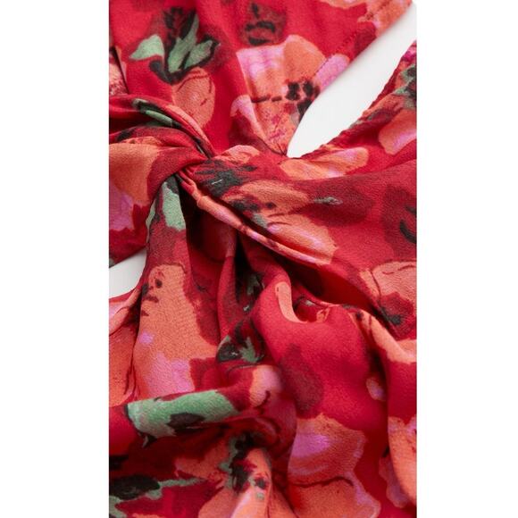 H&M KNOT-DETAIL CUT-OUT DRESS - Picture 4 of 8